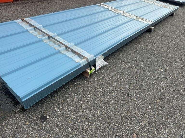 Slate Blue Corrugated Metal Panel 3'x12'