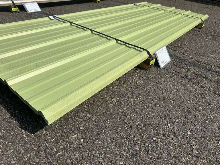 Green Primer Corrugated Metal Panel 3'x8'
