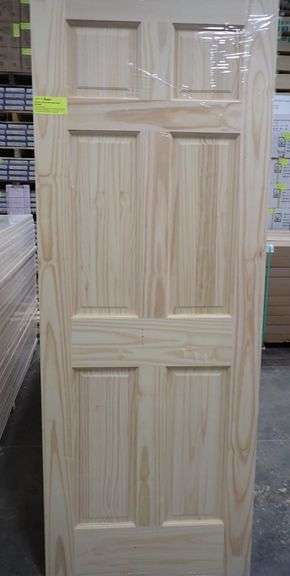 (5 Pack) Interior Clear Pine Door Slab 30"x80"