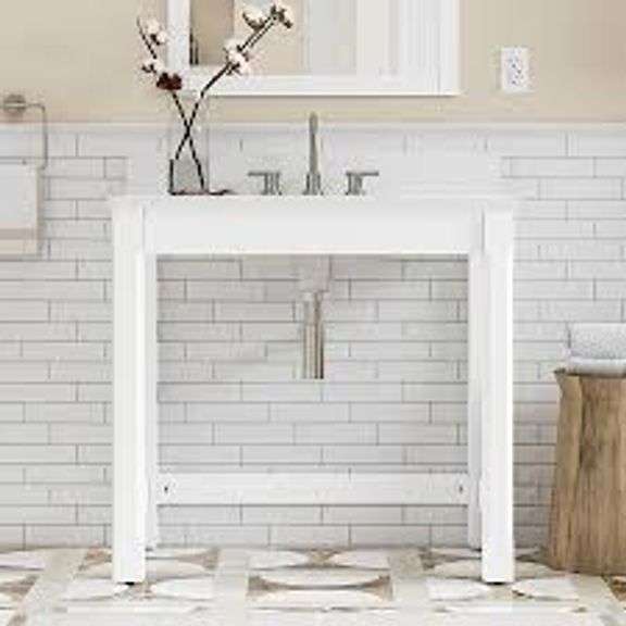 White 36" Vanity Base