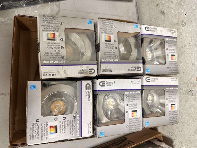 Commercial Electric 3in. Integrated LED Canless Recessed Light (6x$)