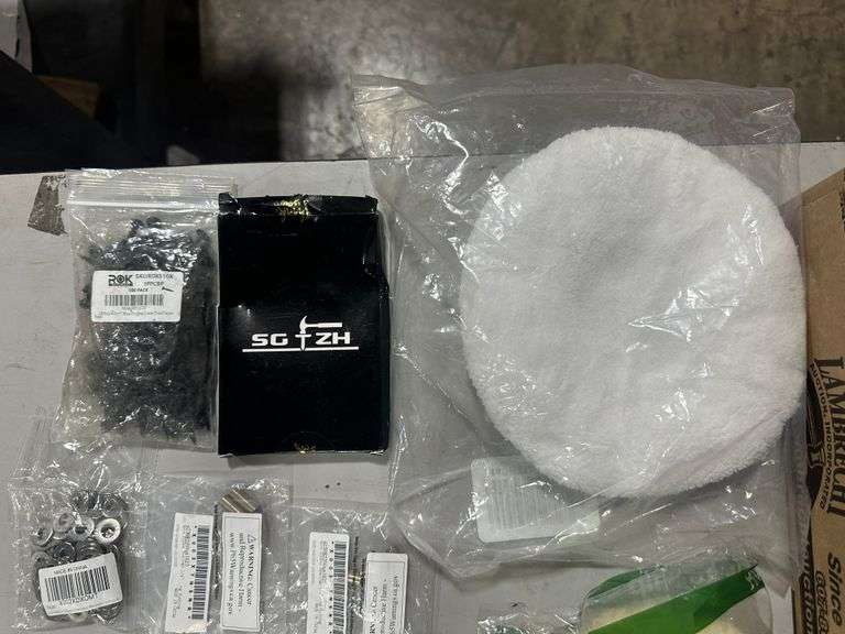 Assorted WEN Hardware & Orbital Polisher Pads