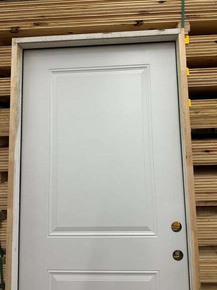 White Steel, Exterior Door 36", Left Hand