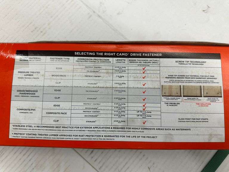 2 1/2" Collated Composite Brown Screw