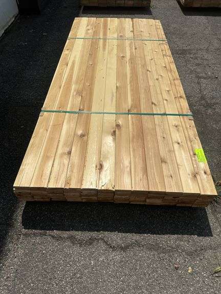 Western Red Cedar Decking 5/4"x4"x8'