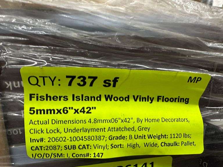 Fishers Island Wood Vinyl Flooring 5mmx6"x42"