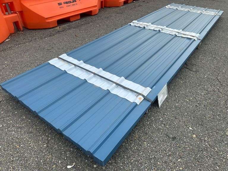 Gallery Blue Corrugated Metal Panel 3'x12'