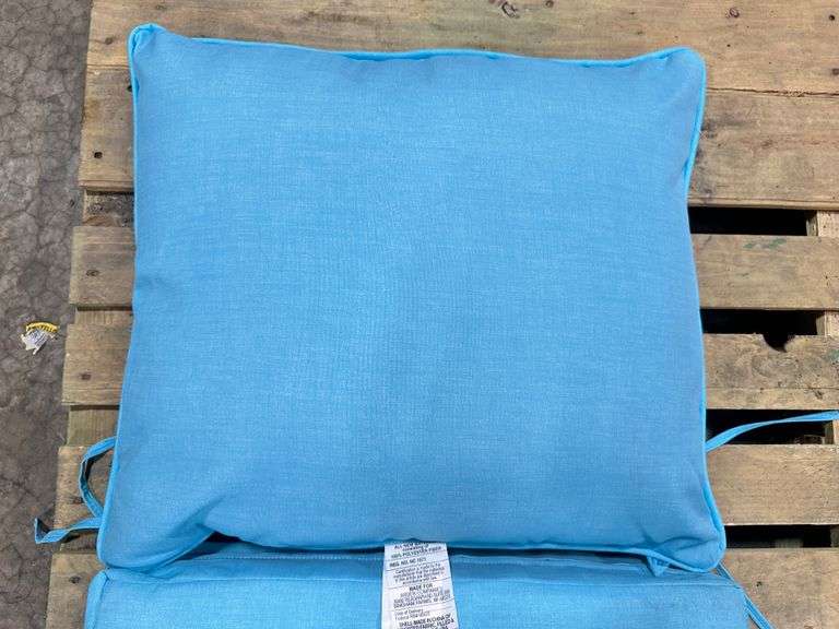 Deep Seating Outdoor Lounge Chair Cushion in Pool Blue Leala 3x$