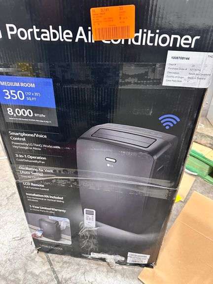 LG 8,000 (DOE) BTU 115-Volt Portable Air Conditioner