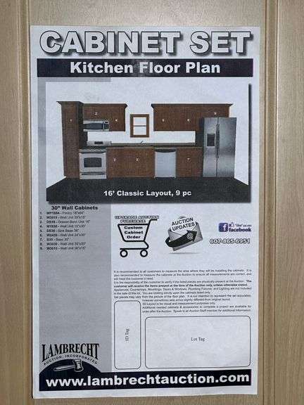 Sonona Wheat Kitchen Cabinet Set 16'