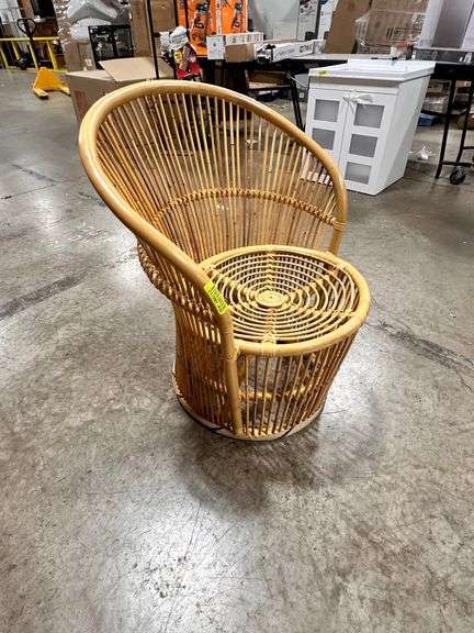 Round Design Wicker Outdoor Lounge Chair