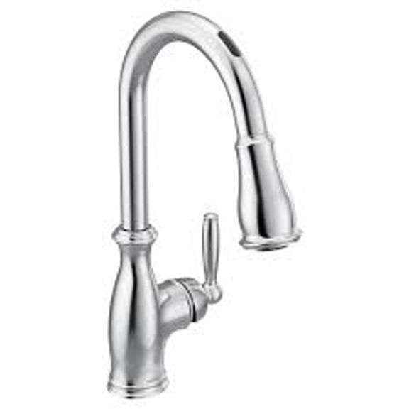 Satin Nickel Pull-Down Kitchen Faucet