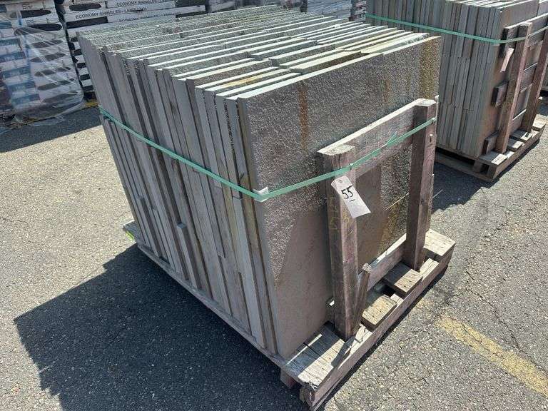 Thermaled Pattern Blue Stone, Full Color, 1 1/2" -1" Thick x Assorted Sizes 12" x 12" -24" x 36"