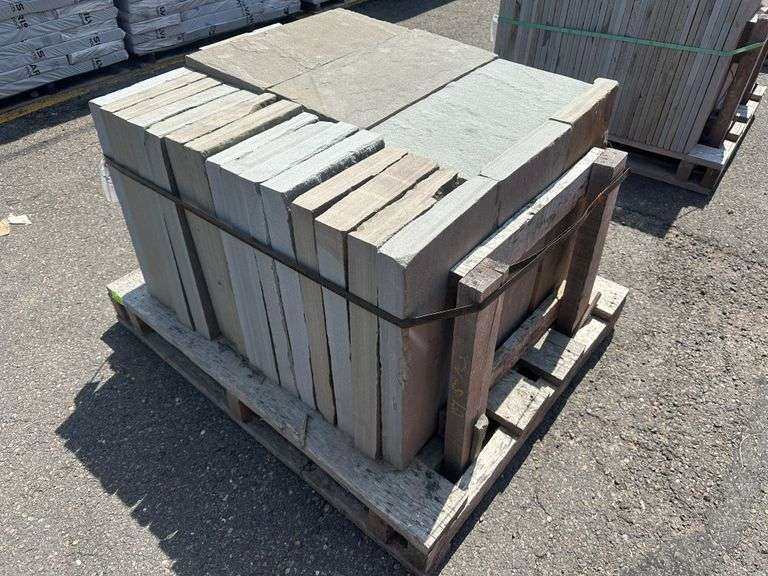 Natural Cleft Pattern Blue Stone, Full Color, 12" x 24 x 2" 1/2 - 3" Assorted Thickness