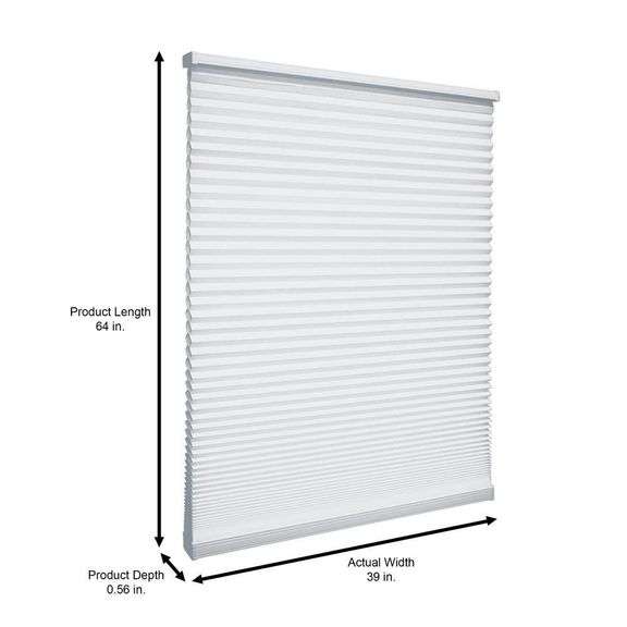 Home Decorators Collection Cordless Light Filtering Cellular Shades (2x$)