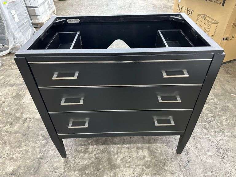 Black , Manhattan, 36" Vanity
