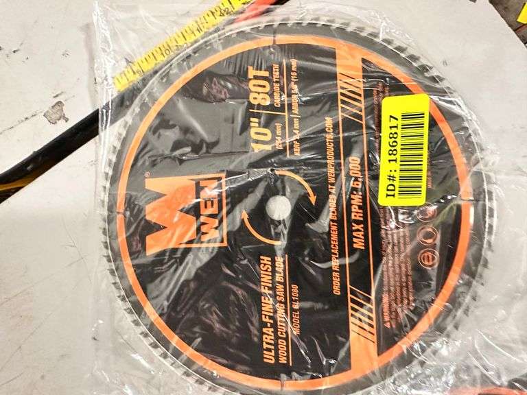 WEN Wood Cutting Blade 10" 80T