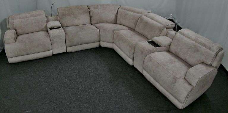 Macys Sebaston 6pc Power Reclining Sectional Online Retail: $3804