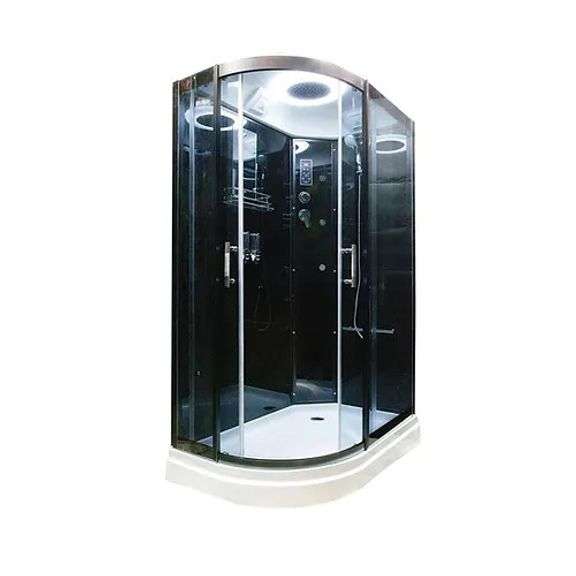 Black Luxury Shower 32"x47" RHD, Jetted, With Many Accessories