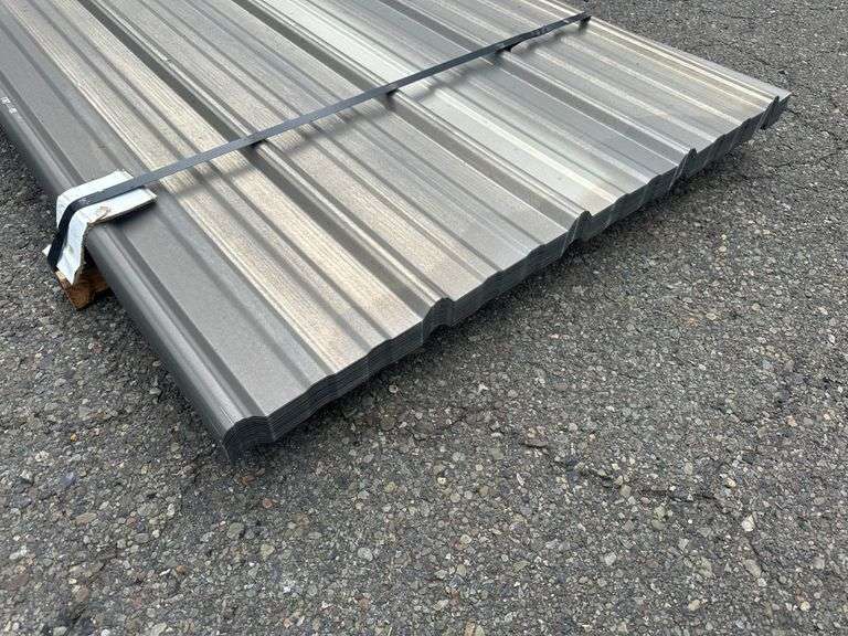 Dull Galvanized Metal Panel 3'x16'