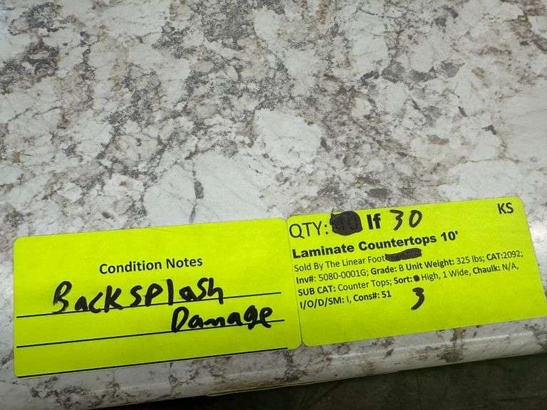 Laminate Countertops 10'