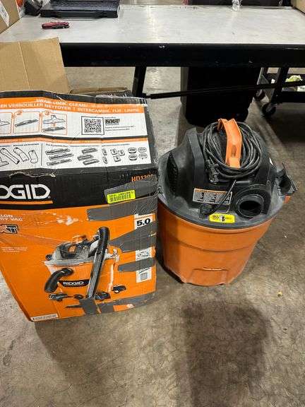 RIDGID 12 Gallon 5.0 Peak HP NXT Shop Vacuum Wet Dry Vac