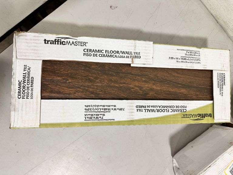 TrafficMaster Glenwood Cherry 7 in. x 20 in. Ceramic Floor and Wall Tile