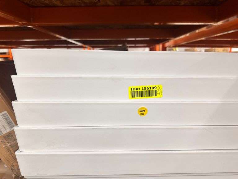 Vigoro,20 in. Eden Large White Resin Square Planter(5x$)