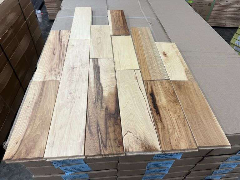 Natural Hickory Low Gloss 3/4"x4"xRL Prefinished Hardwood Flooring