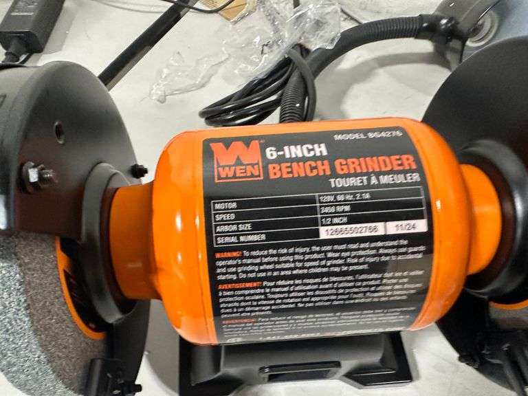 WEN 6-inch Bench Grinder