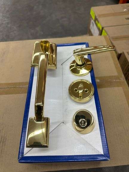 Polished Brass Capri Entrance Handleset