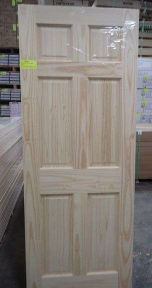 (5 Pack) Interior Clear Pine Door Slab 30"x80"