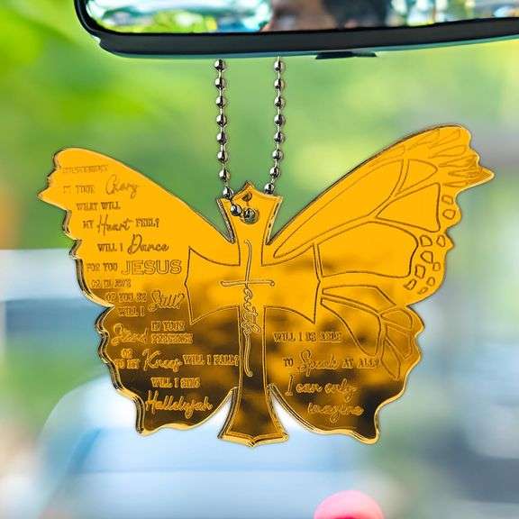 Butterfly Car Accessories, Car Hanging Accessories, Christian Car Hanging Ornament, Car Decorations
