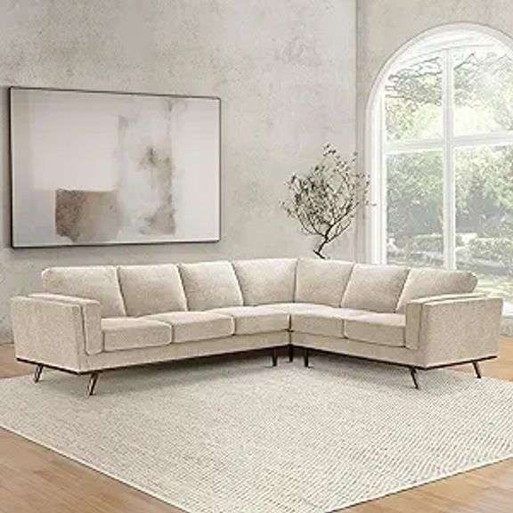 Abbyson Positano 3 Piece Fabric Sectional