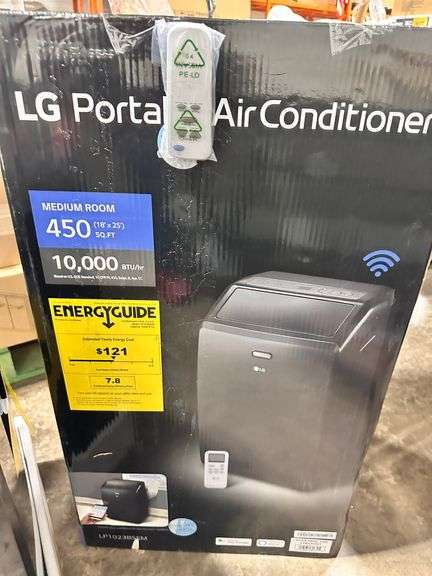 LG 10,000 (DOE) BTU 115-Volt Portable Air Conditioner