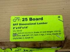 SPF Dimensional Lumber 2"x10"x14'