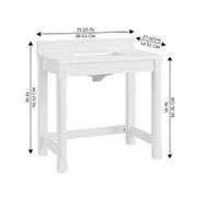 White 36" Single Basin Vanity Kit