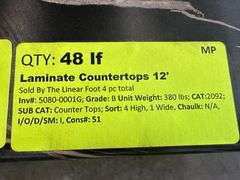 Laminate Countertops 12'