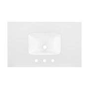 White 36" Single Basin Vanity Kit