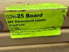 SPF Dimensional Lumber 2"x10"x14'