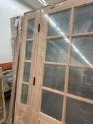 Exterior 8-Lite Mahogany Door 1-3-1 RH