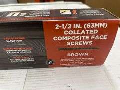 2 1/2" Collated Composite Brown Screw