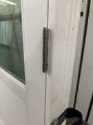 White Exterior 1/2 Glass Double Patio Door 72"x80"