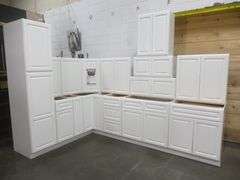 Newport White Kitchen Cabinet Set 12'x12'