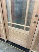 Exterior 9-Lite Marginal Craftsman Style Mahogany Door 1-3-1 LH