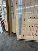 Exterior Castle Knotty Alder With Speakeasy Door 1-3-1 RH