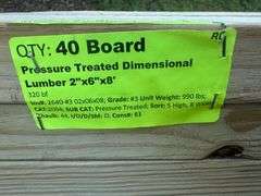 Pressure Treated Dimensional Lumber 2"x6"x8'