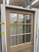 Doug Fir Exterior 9 Lite Door 36"x80" LH