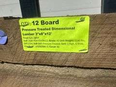 Pressure Treated Dimensional Lumber 3"x8"x12'