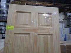 (5 Pack) Interior Clear Pine Door Slab 30"x80"